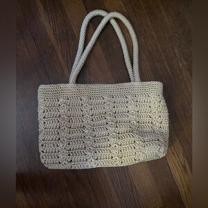 The Sak Crochet Tote in Natural Beige